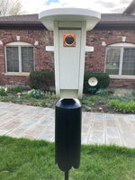Load image into Gallery viewer, White Recycled Plastic Birdhouse with Squirrel Baffle
